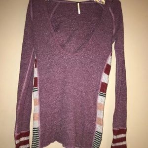 Free People Scoop Neck Hooded Sweater XS